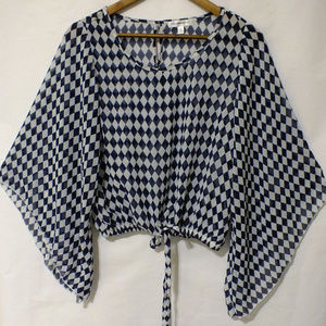 Roommates Blouse in Kimono Sleeves Size Large